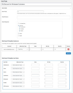 Role Based Pricing by Addify – price based on roles bulk rule