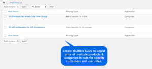 Role Based Pricing by Addify – plugin settings