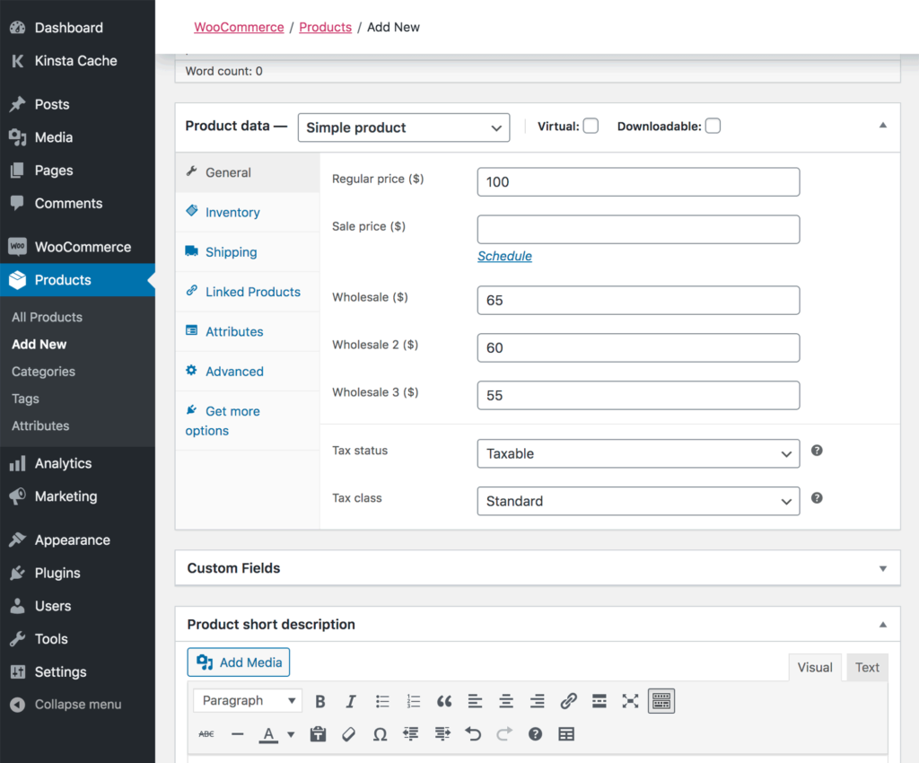 WooCommerce Wholesale Pro by Barn2 – product pricing settings