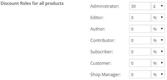 Prices By User Role by Festi-Team – pricing settings