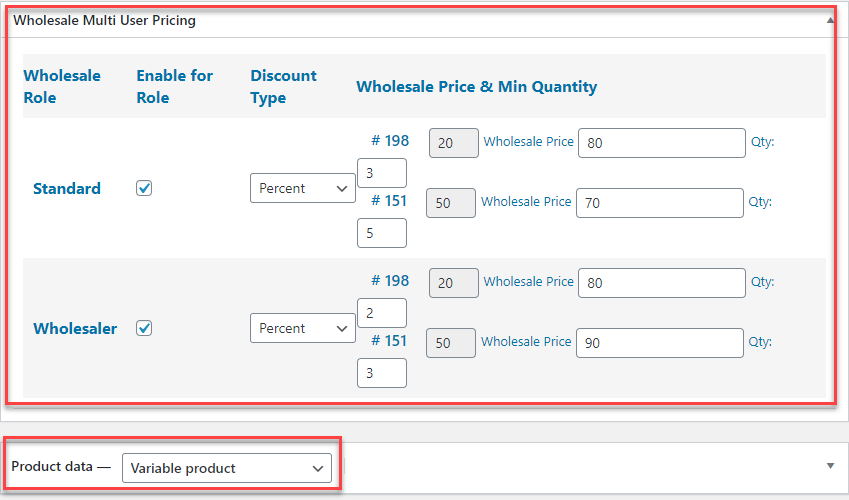 Wholesale For WooCommerce by WPExperts – wholesale pricing settings