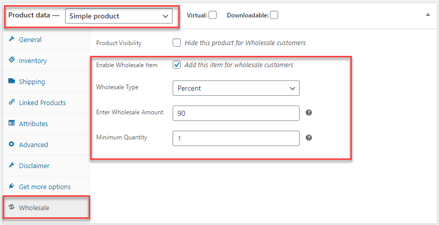 Wholesale For WooCommerce by WPExperts – role management