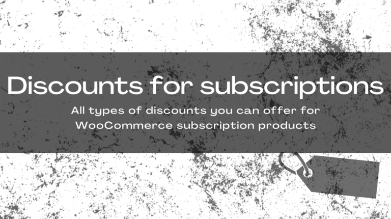 how to set up discounts for woo subscriptions