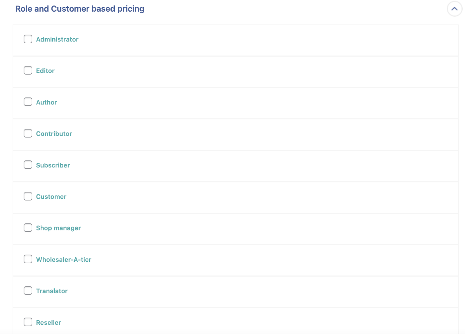 Role and Customer based pricing section in WP All Import