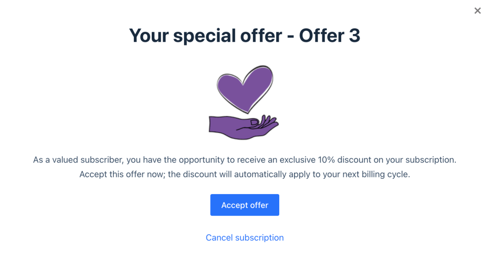 Custom image displayed in the discount offer popup