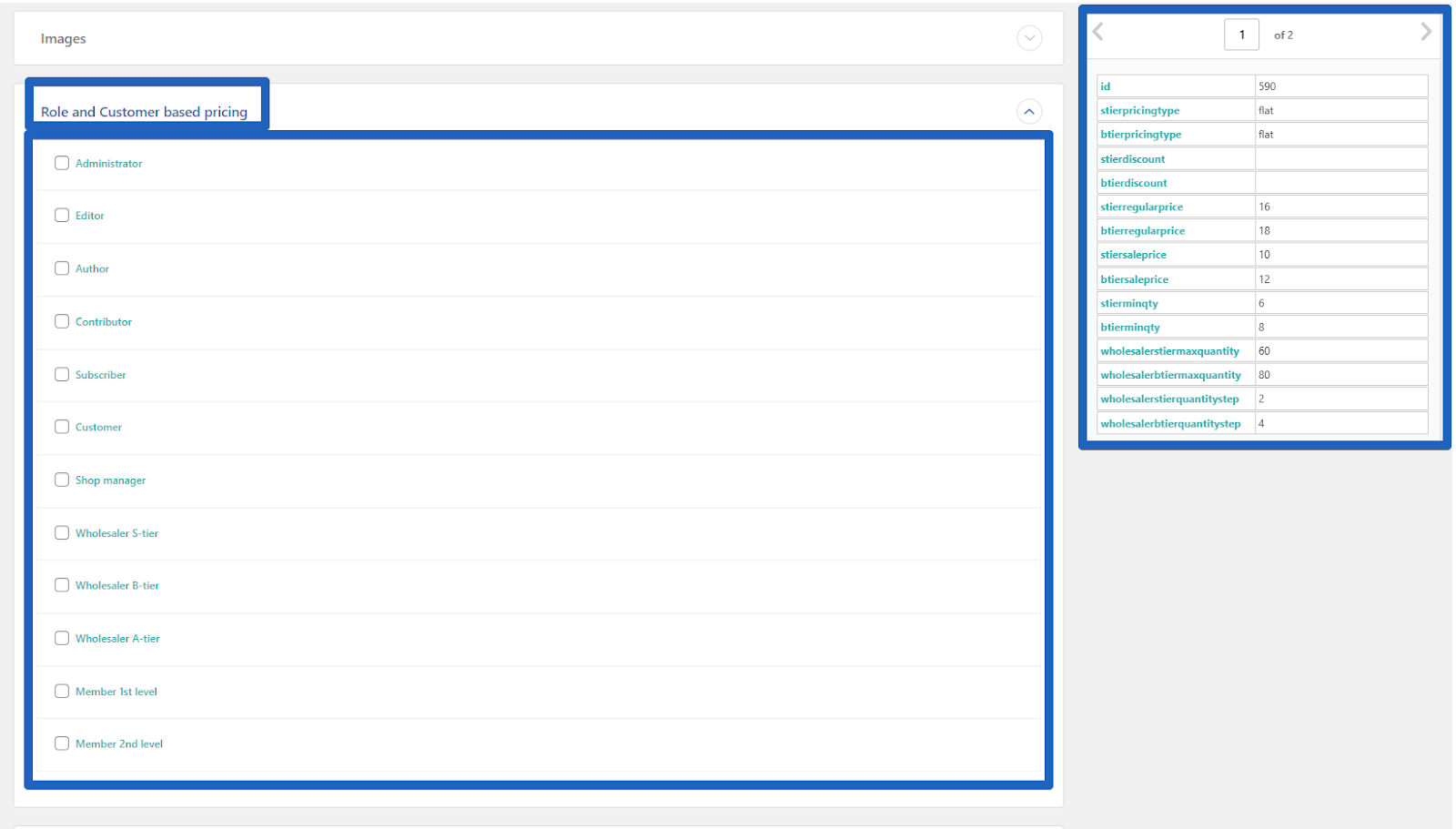 Role and Customer based pricing block in WP All Import